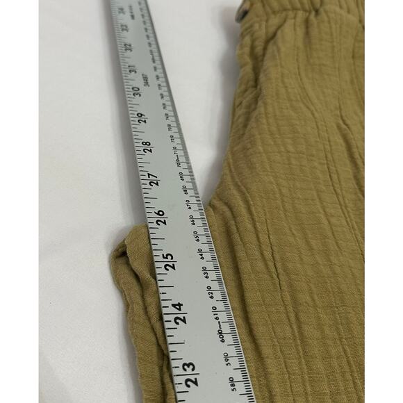 Wonderly Women's 100% Cotton Gauze Ankle Pants Olive Size Small - Picture 9 of 10